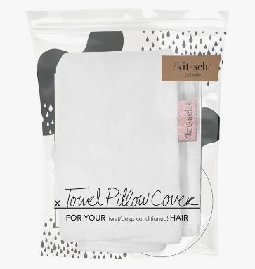 Towel Pillow Cover for Wet Hair Ivory – Patet Gifts